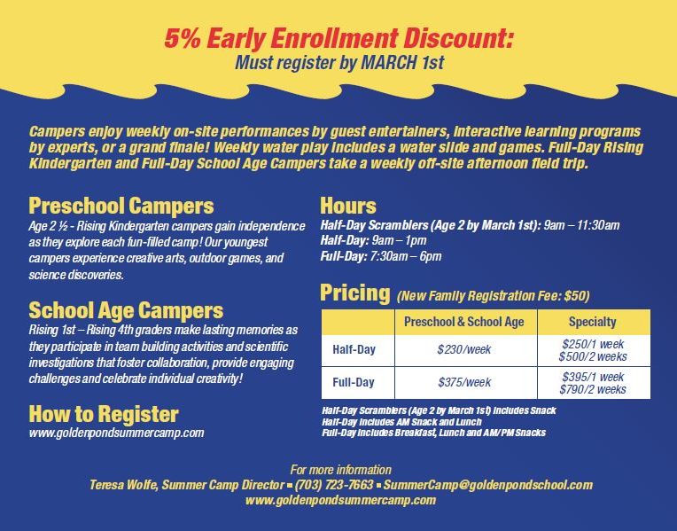 5 Great Reasons To Send Your Child To Summer Camp Golden Pond School News